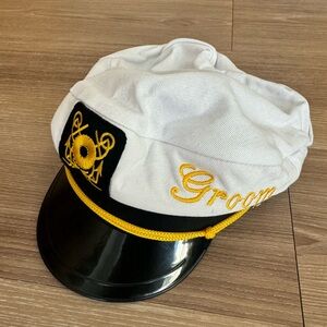 Captain hat for groom